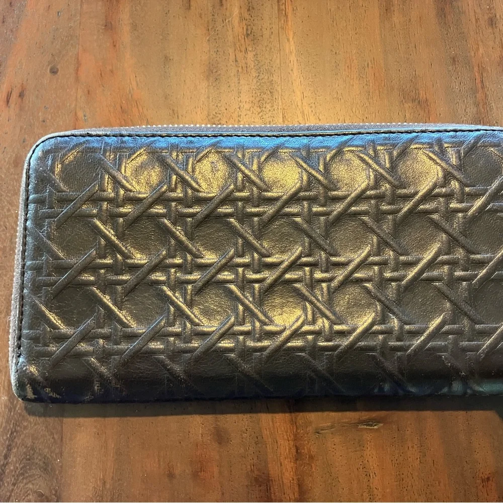 Dior Embossed Leather Wallet in Rich Brown - Picture 5 of 10